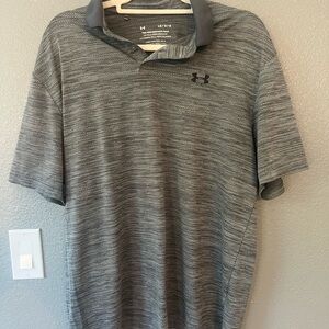 4/$10Under Armor LG Gray Performance Polo Shirt